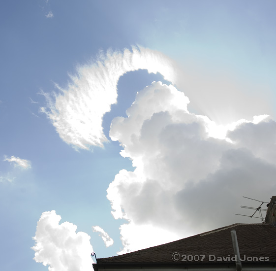 An interesting and fast changing cloud formation