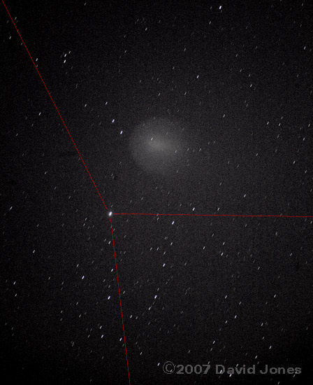 Comet Holmes at 7pm - a closer view