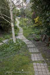 Looking back down our garden from the West Wing