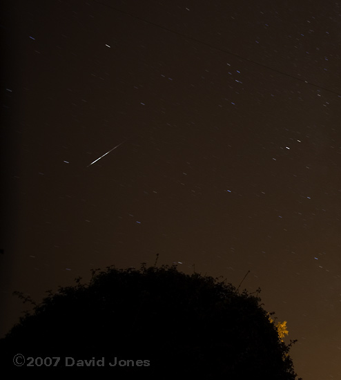 Meteor at 12.34am