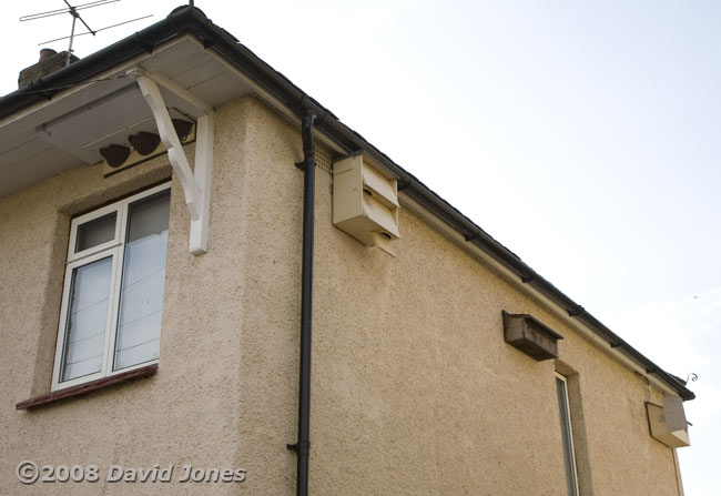 House, showing position of Swift boxes