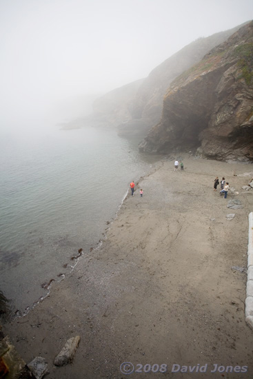 Polpeor Cove in the mist - 1