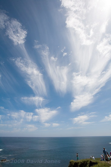 Late afternoon sky to south of Lizard Point