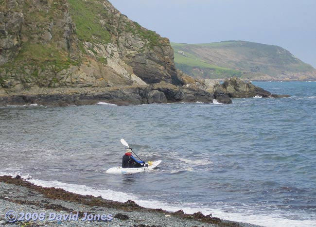 Me on kayak at Porthallow