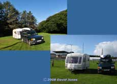 The journey home - the caravan at Pinetrees and Exeter Racecourse