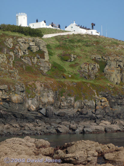 Lizard Point Lighthouse, seen from the rocks at low tide - 2