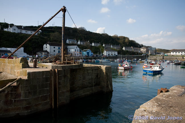 The entrance to the inner harbour at Porthleven
