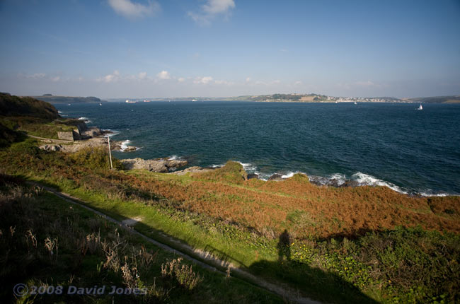 View towards Famouth Harbour from Pendennis Point