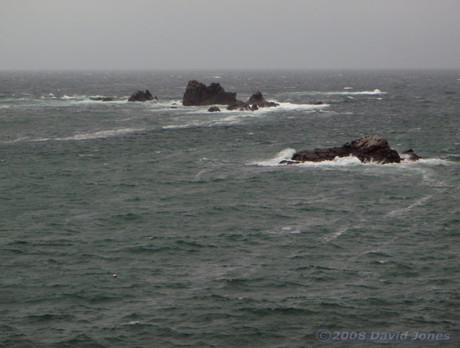 The rocks west of Lizard Point during strong winds