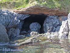 Cave at low tide