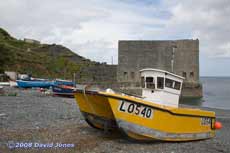 Fishing boats in Porthoustock Cove