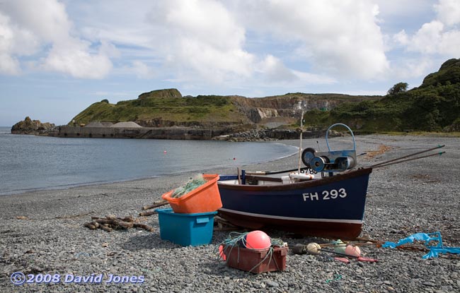 Porthoustock Cove - looking towards the quarry