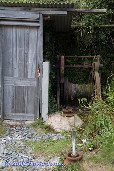 Porthoustock Cove - boat winch