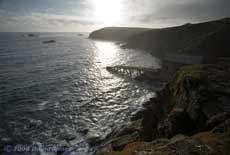 Looking west from Lizard Point on a sunny evening