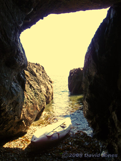 One of the caves north of Porthallow