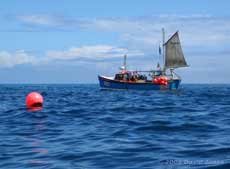 Fishing boat off Turwell Point