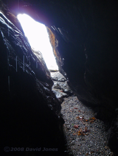 Another cave just north of Porthallow - interior