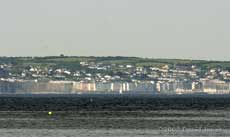 Looking towards St. Mawes , showing distortions over the sea, 3 June