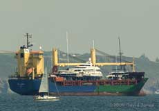 The ship 'CEC Meadow' with an interesting load, 10 June 2009