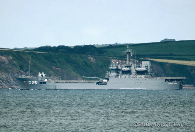 The Almirante Saboia in Falmouth Bay, 11 June 2009