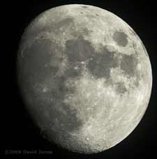 The Moon, photographed at 10pm, 5 May