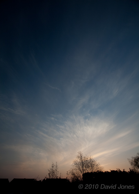 Looking west from my garden around sunset - 1, 15 April