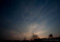 Looking west from my garden around sunset - 2, 15 April