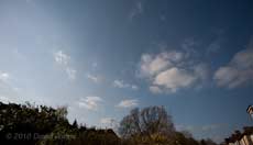 Looking north from our garden, 16 April