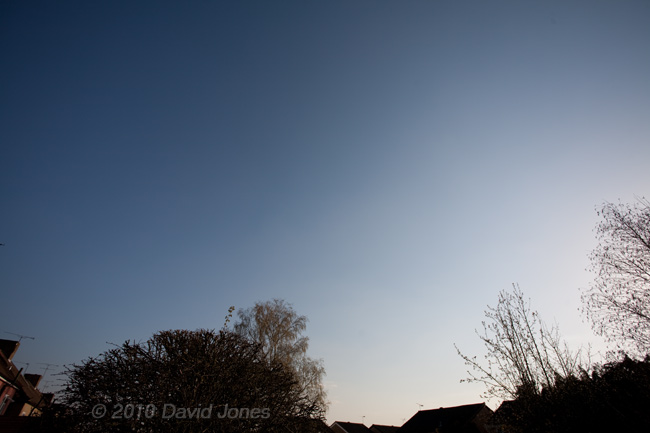 Looking south from our garden, 16 April