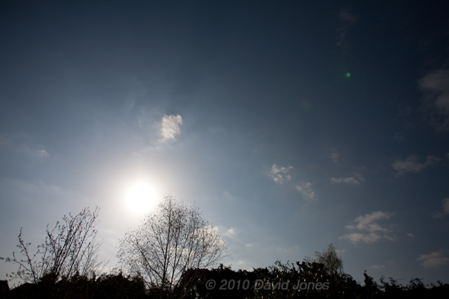 Looking south from our garden, 16 April