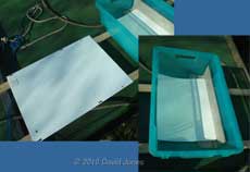 White surfaces in the hope of catching some volcanic dust! 17 April