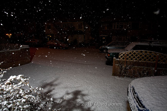 Snowing at 6.30pm, 5 January - 2