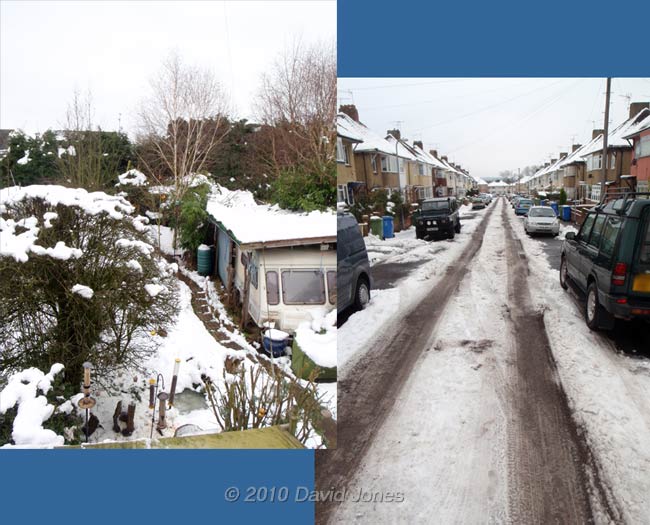 The snow is still with us after a week, 12 January