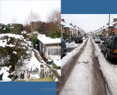 The snow is still with us after a week, 12 January