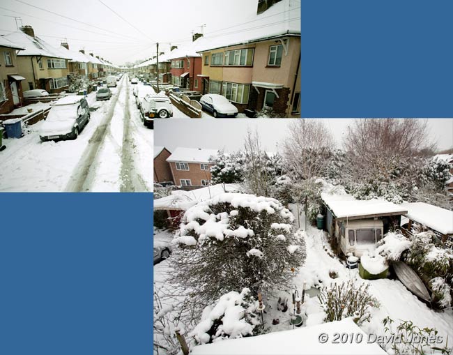 Another 6cm of snow fell overnight, 13 January