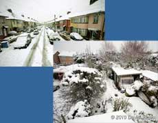 Another 6cm of snow fell overnight, 13 January