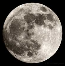 A full moon at 9.15pm, 29  January