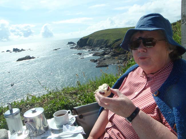 Cream Tea, Polpeor Cafe, Lizard Point, 6 June