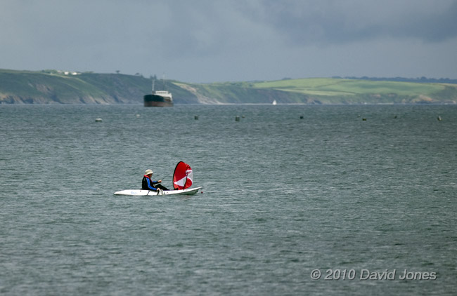 Kayaking with a Windpaddle sail, 8 June