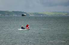 Kayaking with a Windpaddle sail, 8 June