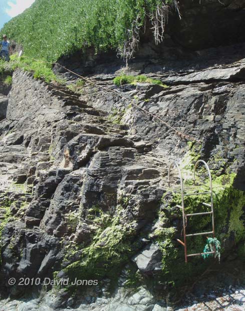 Steps down to Pystyl (Pistil)l Ogo, 11 June