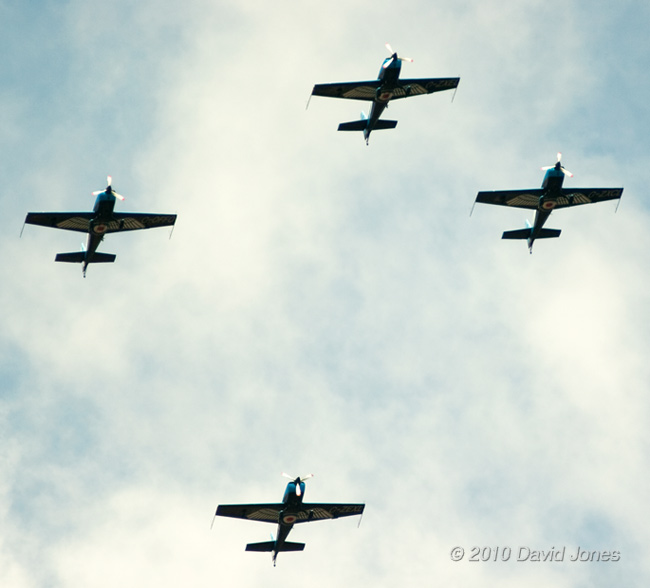 The 'Blades' aerobatic team over us this morning, 12 May 2010 - 1