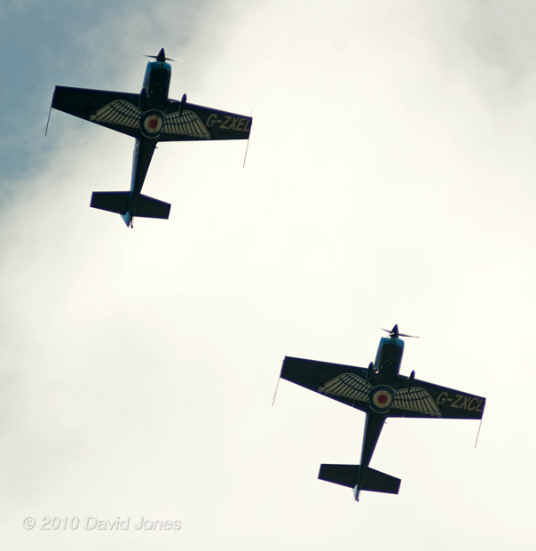 The 'Blades' aerobatic team over us this morning, 12 May 2010 - 2