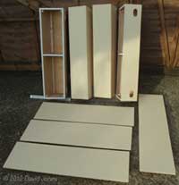 The Swift nest boxes near completion, 21 March