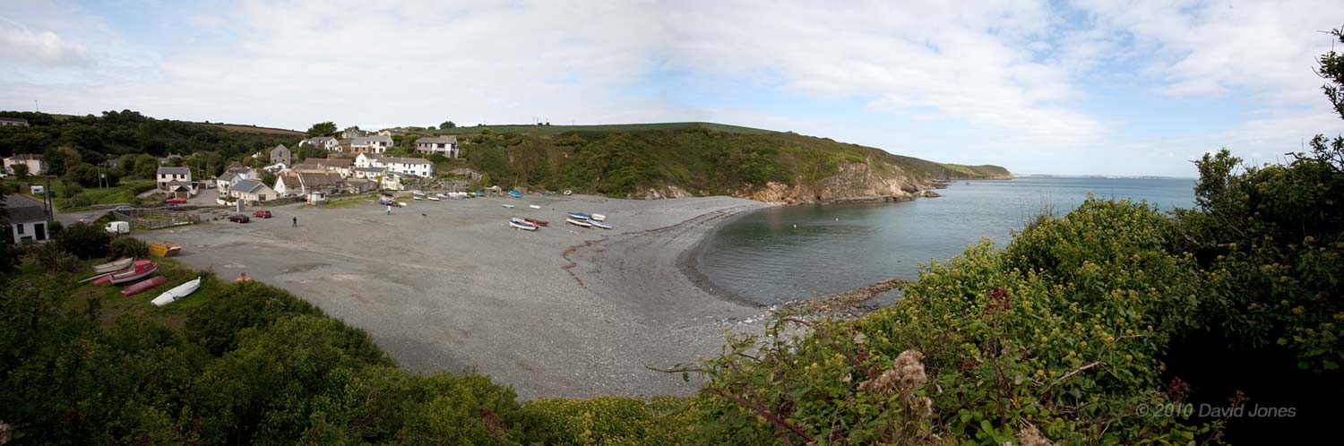 View of Porthallo Cove from the South side, 15 September 2010