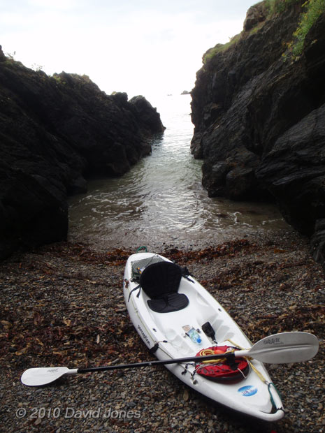 Kayaking north of Porthallow, 17 September 2010