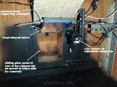 Arrangement behind nest box, 16 February