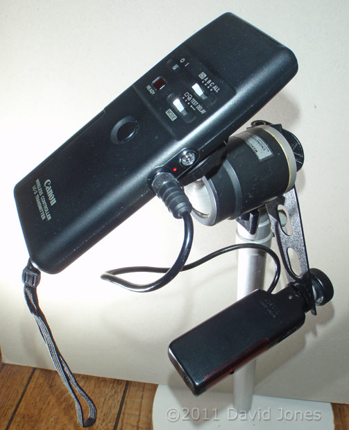 Canon LC-2 receiver linked to LC-3 transmitter