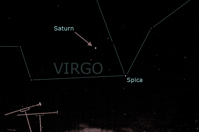 Satrun in constellation Virgo, 21 April 2012