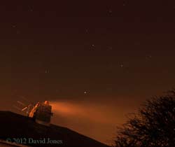 Mars & constellation Leo, 8.38pm 12 March 2012 - 1